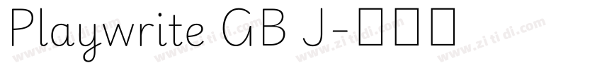 Playwrite GB J字体转换